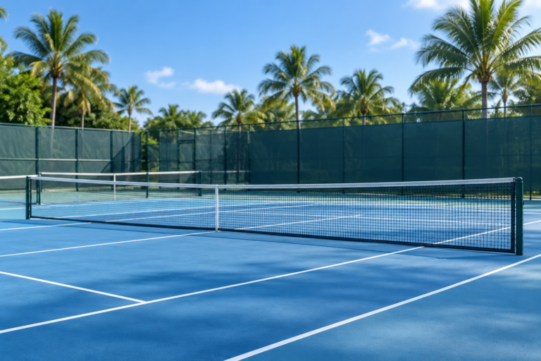 Tennis courts at an academy